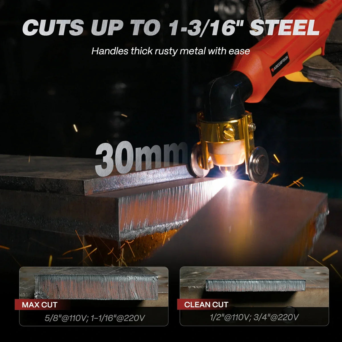 Arccaptain CUT65 HF 65A Heavy-Duty Plasma Cutter