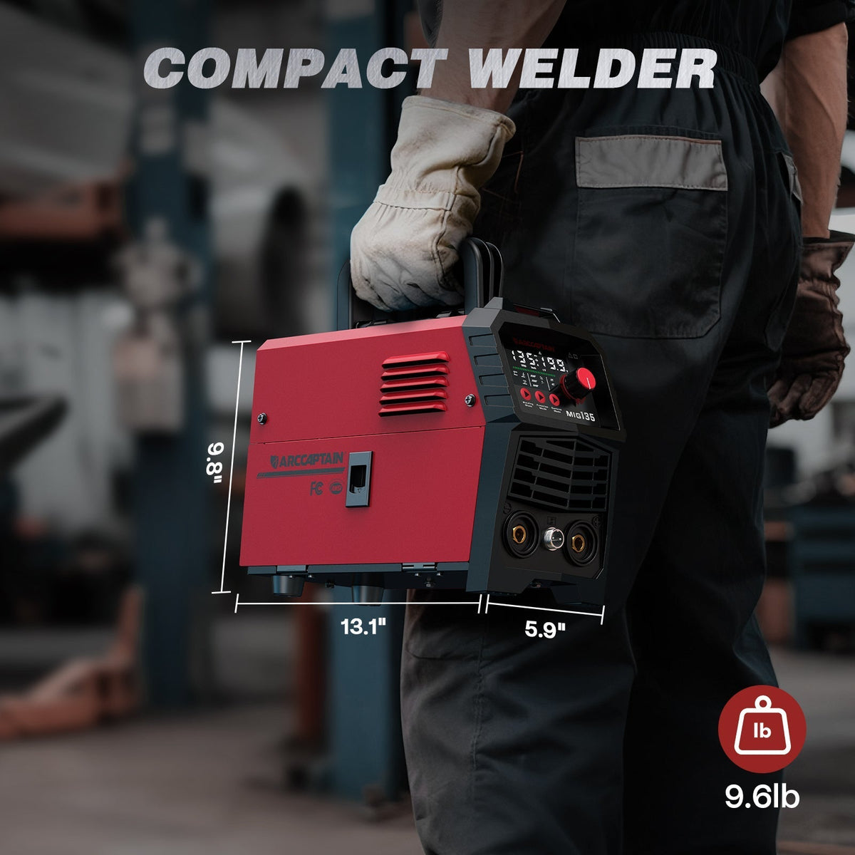 Arccaptain MIG135 Three in One 110V Gasless MIG Welder