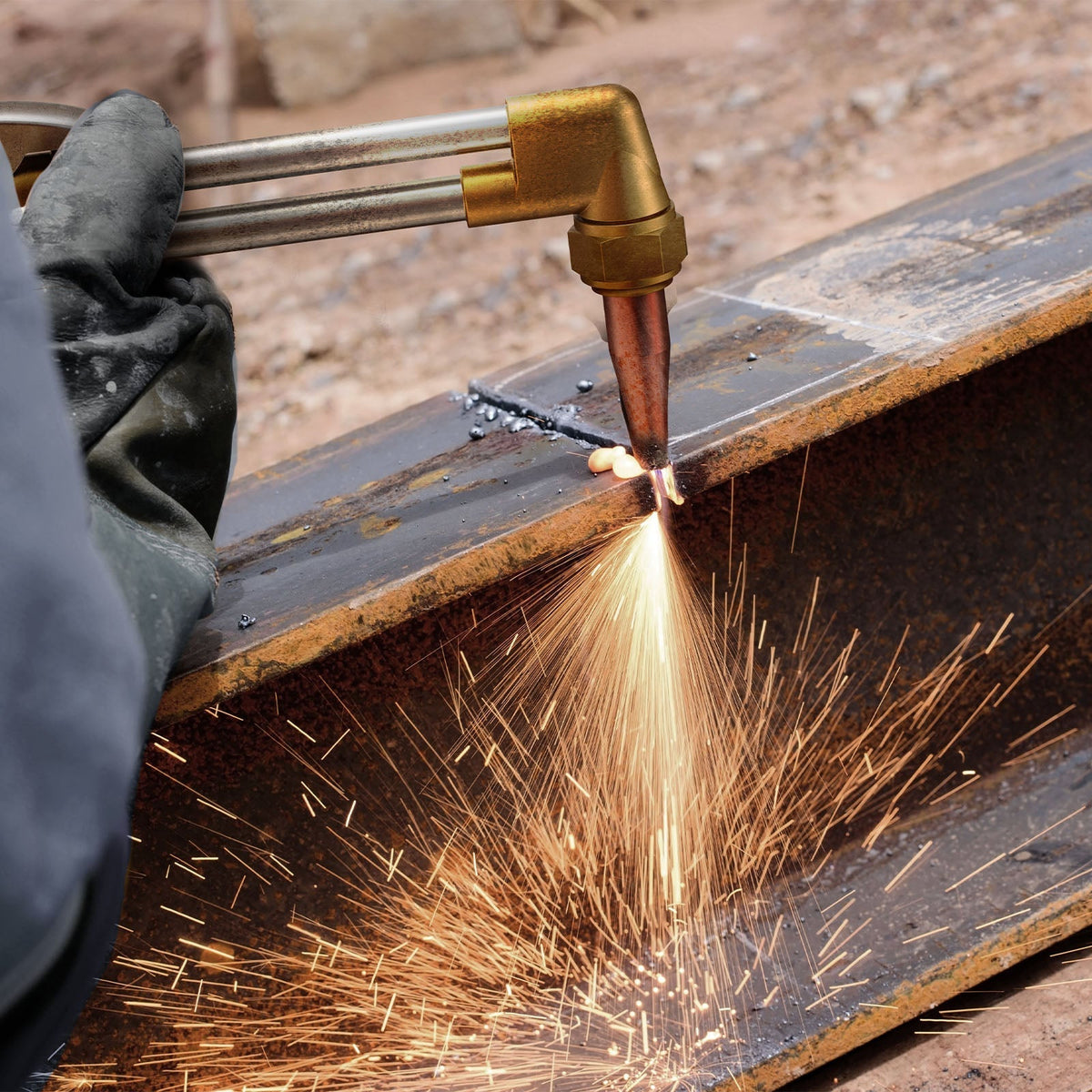 Oxygen Acetylene Cutting Welding Torch Kit with Hose AR-CT120Pro