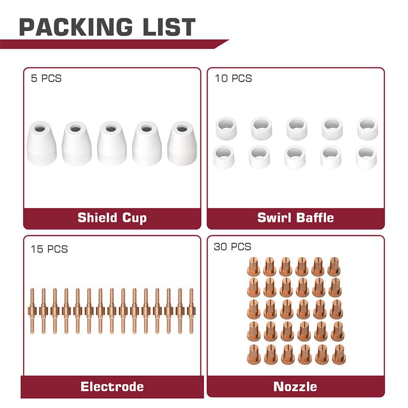 PT31 Plasma Cutter Consumables Kits Fit CUT50