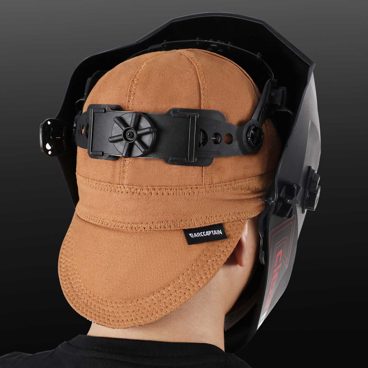 Reversible Pure Cotton Welding Cap with Elastic Retractable Band