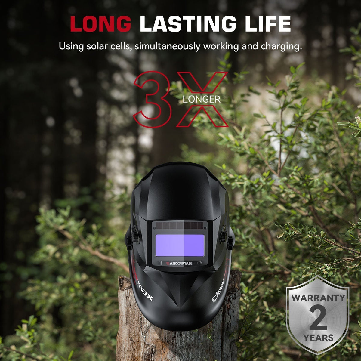 ClearLite X100 Welding Helmets with Auto Darkening 3.86''x1.69''